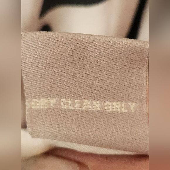 Hilo Hattie L WhiteBlack FloralPrint Ruffle SILKBlend Lined Zip Women Midi Skirt - Picture 9 of 12